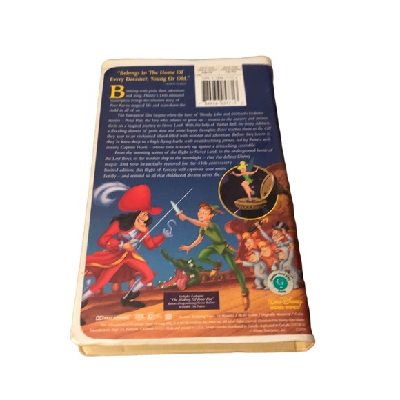Disney Peter Pan Clamshell VHS - Picture 4 of 4